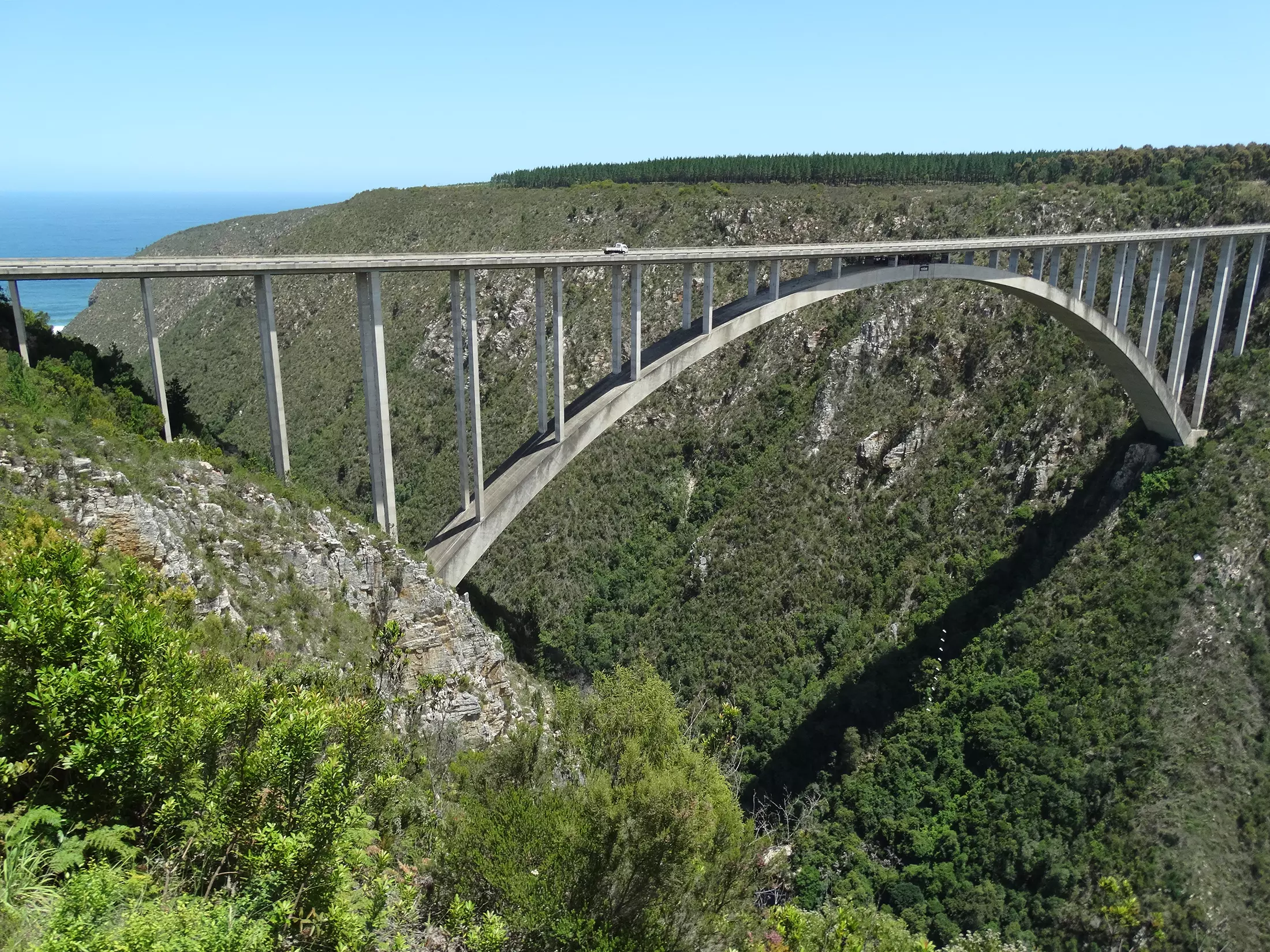 Bridge across a canyon