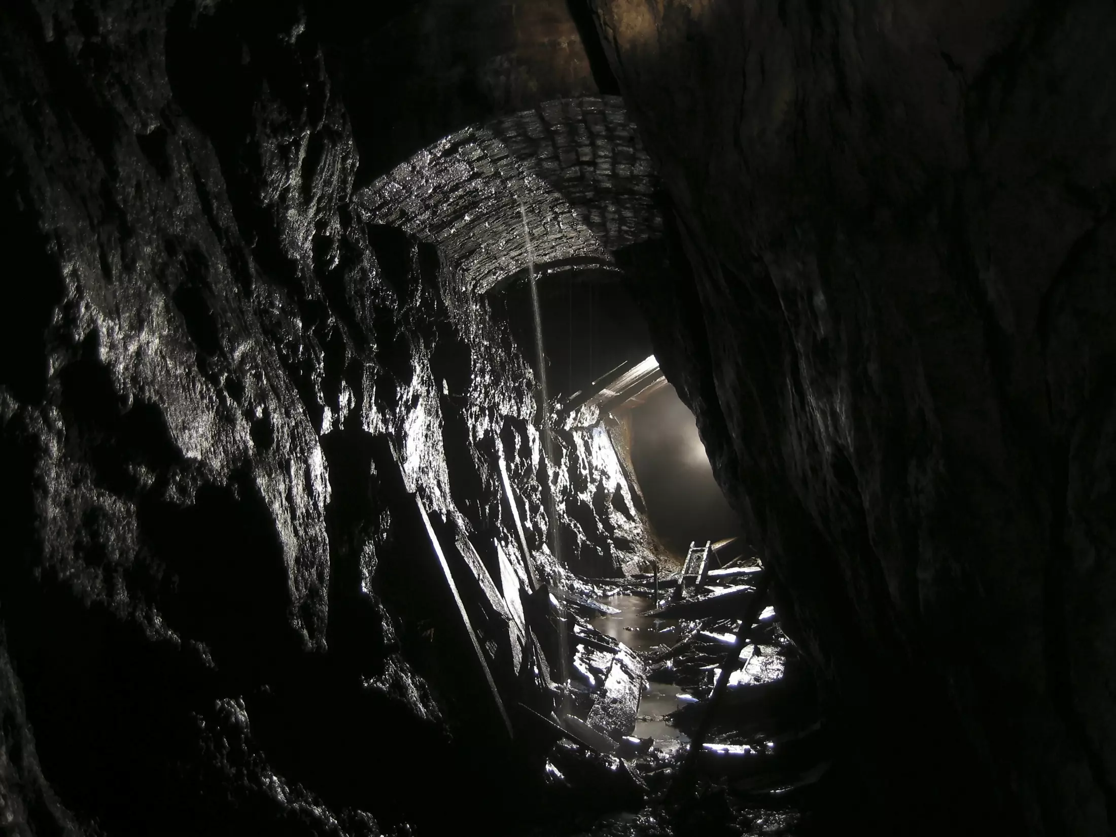 Historic mine tunnel