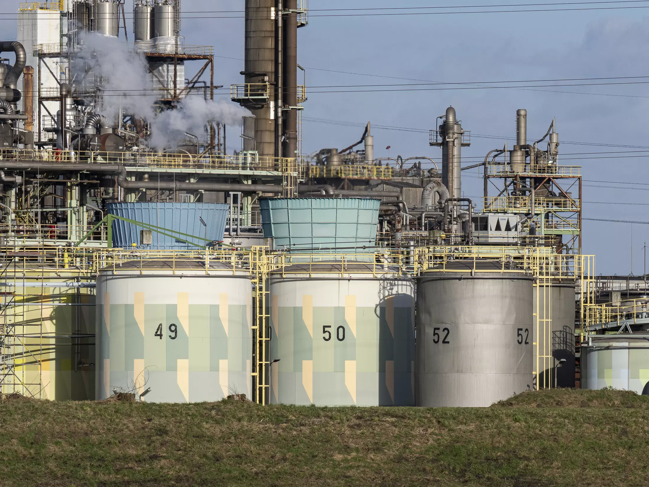 Tanks at an industrial site